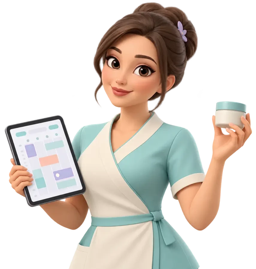 Personaggio 3D specialista beauty