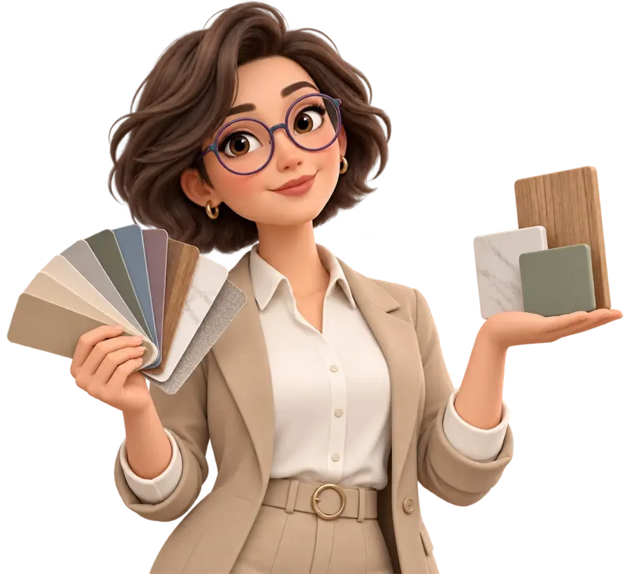 Personaggio 3D consulente showroom