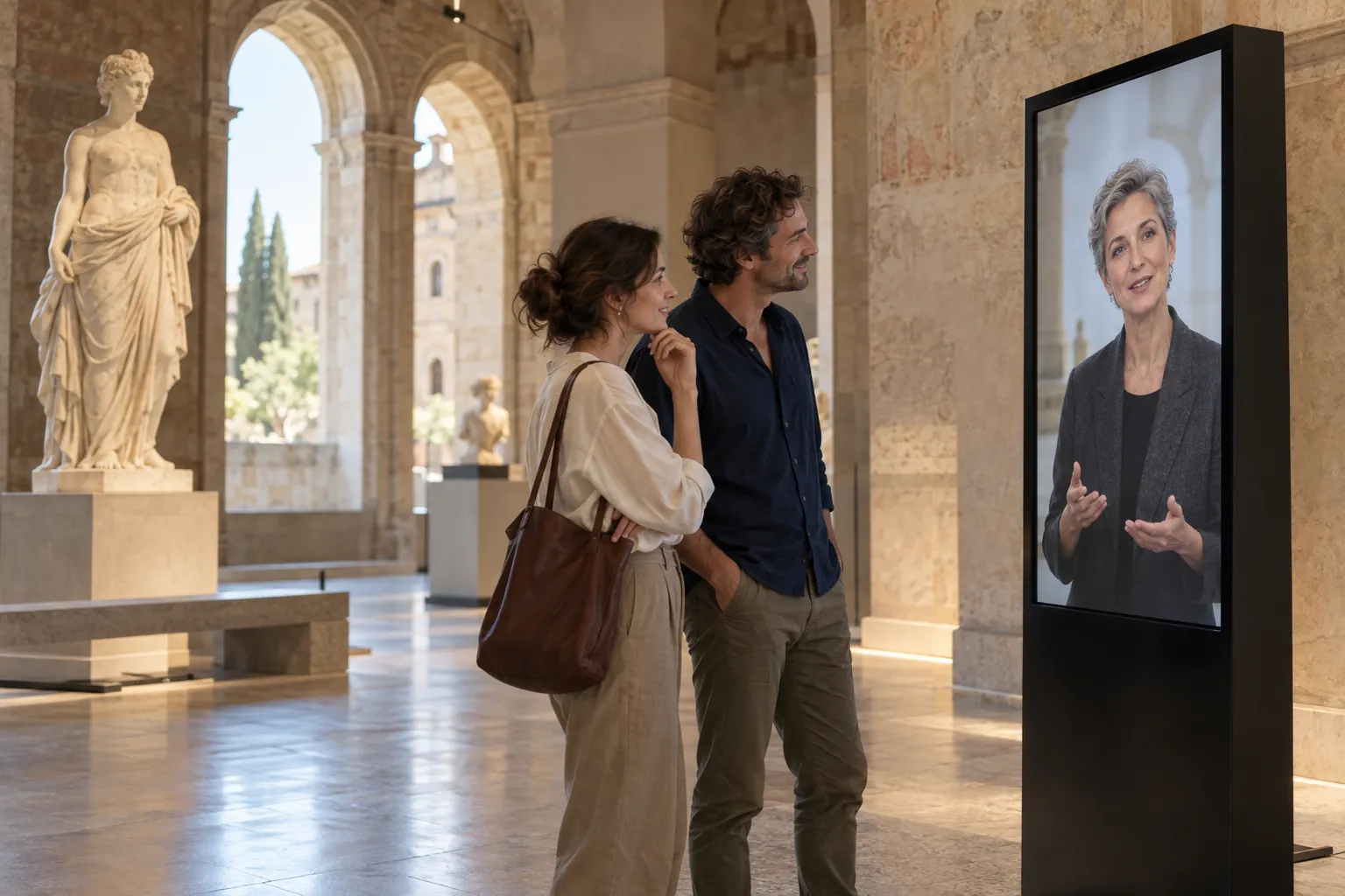 Concept of a digital guide in a cultural space